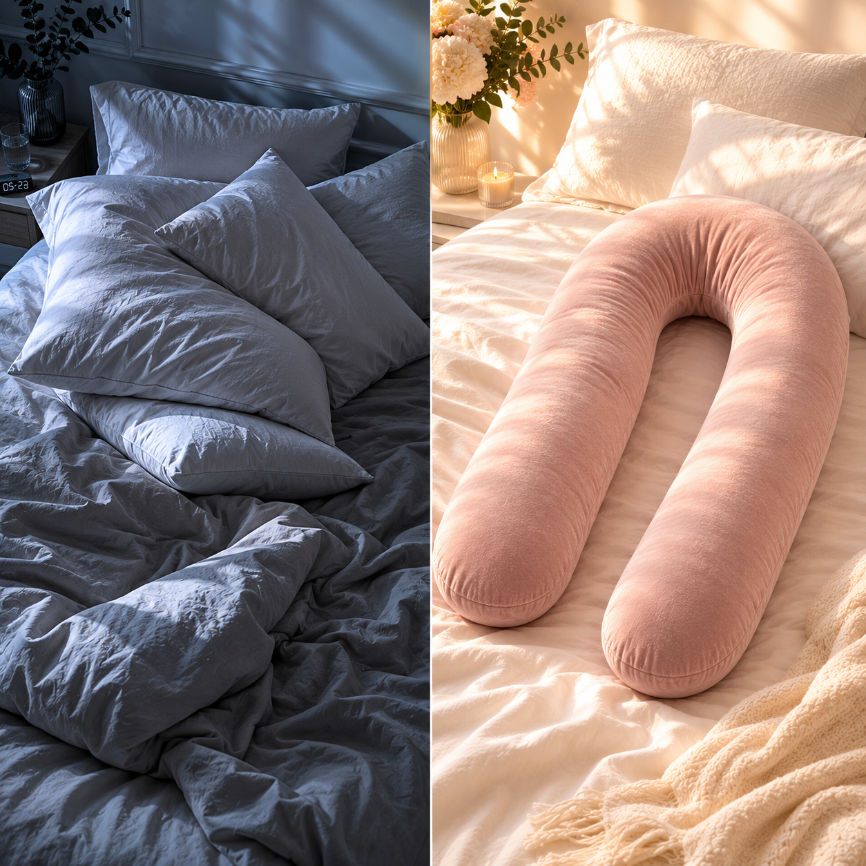 Zenora Sleep Therapy Body Pillow — Full-Body Support for Better Sleep & Back Pain