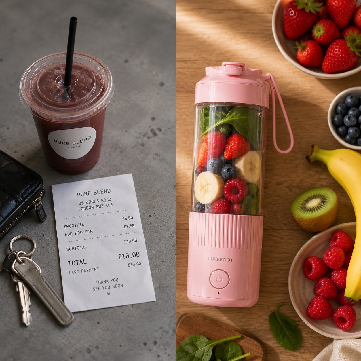Zenora Blend & Go Portable Smoothie Bottle — Fresh Nutrition Anywhere in 30 Seconds