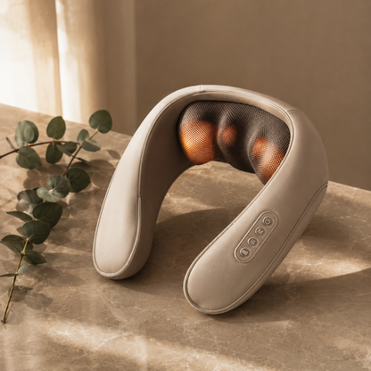 Zenora Deep Shiatsu Neck & Back Massager with Heat — Professional Relief at Home